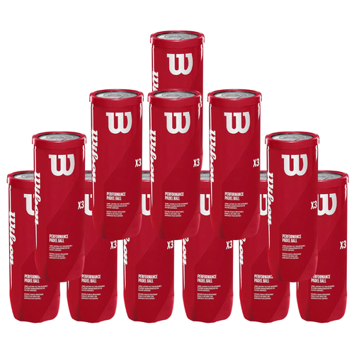 Pack de 12 tubos de bolas Wilson padel X3 - Esprit Padel Shop
