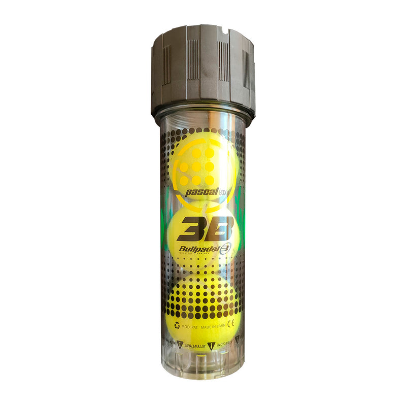 Système de pressurisation de balles de padel 3 balles Pascal Box by Bullpadel - Esprit Padel Shop