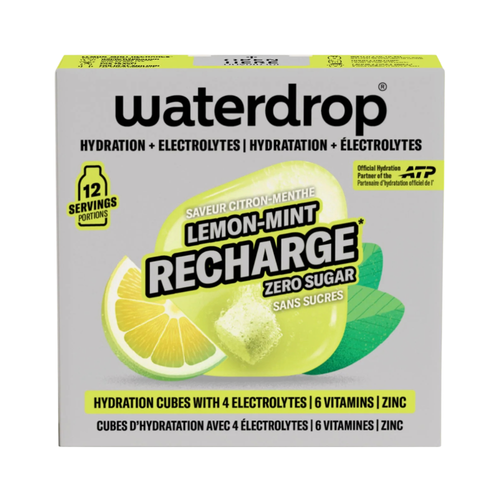 Pastilles d'hydratation Waterdrop Microlyte Citron Menthe x12 - Esprit Padel Shop