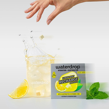 Pastilles d'hydratation Waterdrop Microlyte Citron Menthe x12 - Esprit Padel Shop