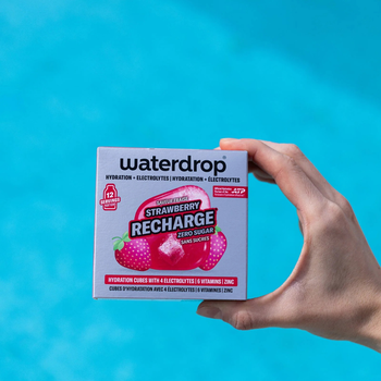 Pastilles d'hydratation Waterdrop Microlyte Fraise x12 - Esprit Padel Shop