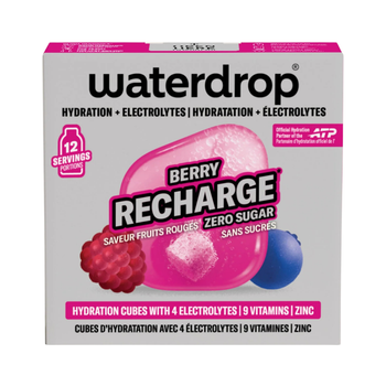 Pastilles d'hydratation Waterdrop Microlyte Berry x12 - Esprit Padel Shop