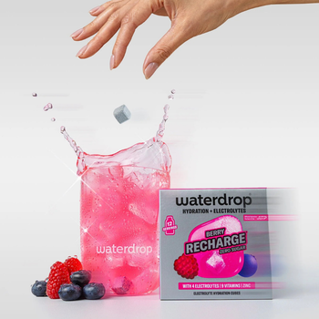 Pastilles d'hydratation Waterdrop Microlyte Fruits Rouges x12 - Esprit Padel Shop