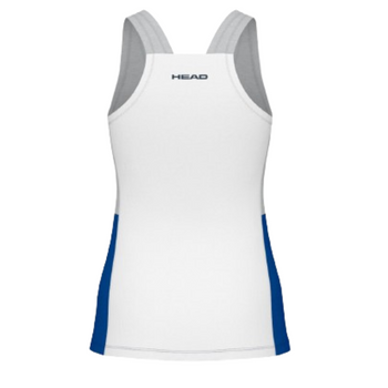 Camiseta de tirantes Bullpadel Play tech tank woman azul trasera - Esprit Padel Shop