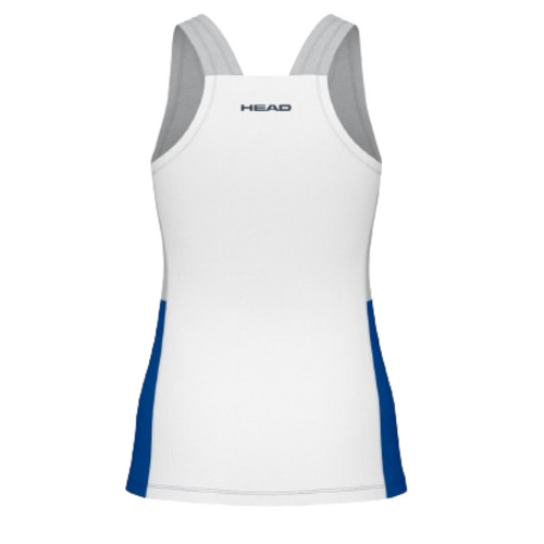Camiseta de tirantes Bullpadel Play tech tank woman azul trasera - Esprit Padel Shop