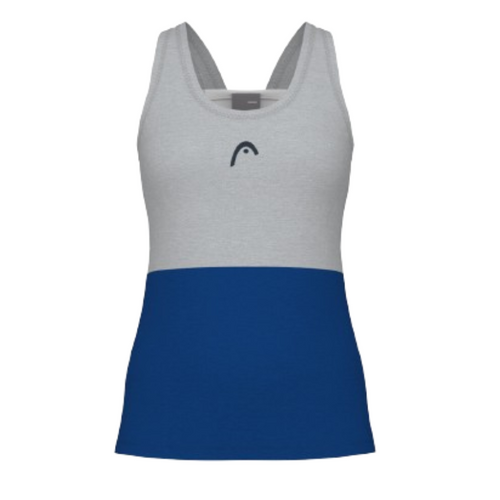 Camiseta de tirantes Bullpadel Play tech tank woman azul de frente - Esprit Padel Shop