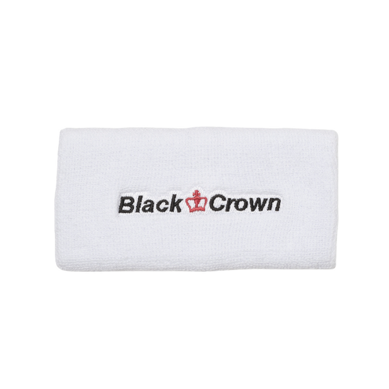 Poignets Éponge Black Crown Long Blanc - Esprit Padel Shop