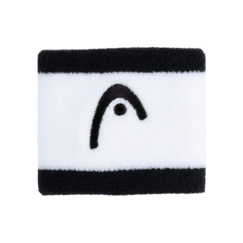 Poignets éponge Head 2.5 Striped blanc noir - Esprit Padel Shop