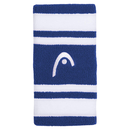Poignets Éponge Head Striped 5" Blanc/Bleu Foncé - Esprit Padel Shop