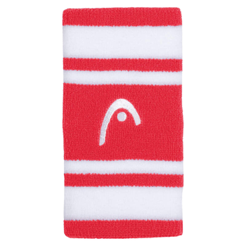 Muñequeras Head Striped 5" Blanco/Rojo - Esprit Padel Shop