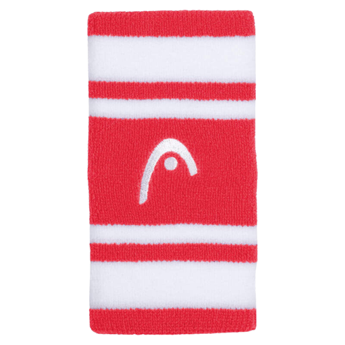 Muñequeras Head Striped 5" Blanco/Rojo - Esprit Padel Shop