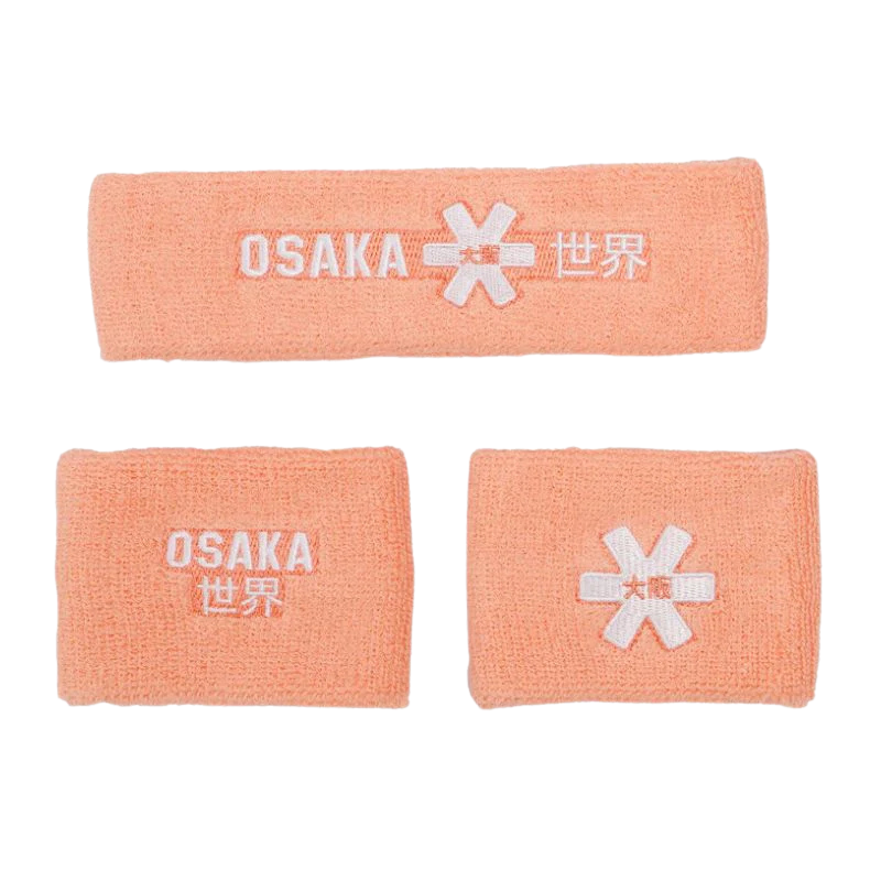 Poignets éponge et bandeau éponge Osaka Set 2.0 Rose - Esprit Padel Shop