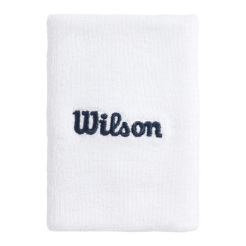 Muñequeras de esponja Wilson Wide Terry Blanco x2 - Esprit Padel Shop