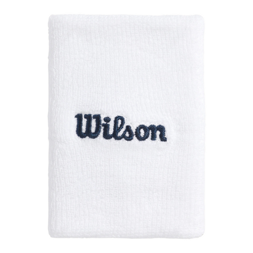 Muñequeras de esponja Wilson Wide Terry Blanco x2 - Esprit Padel Shop