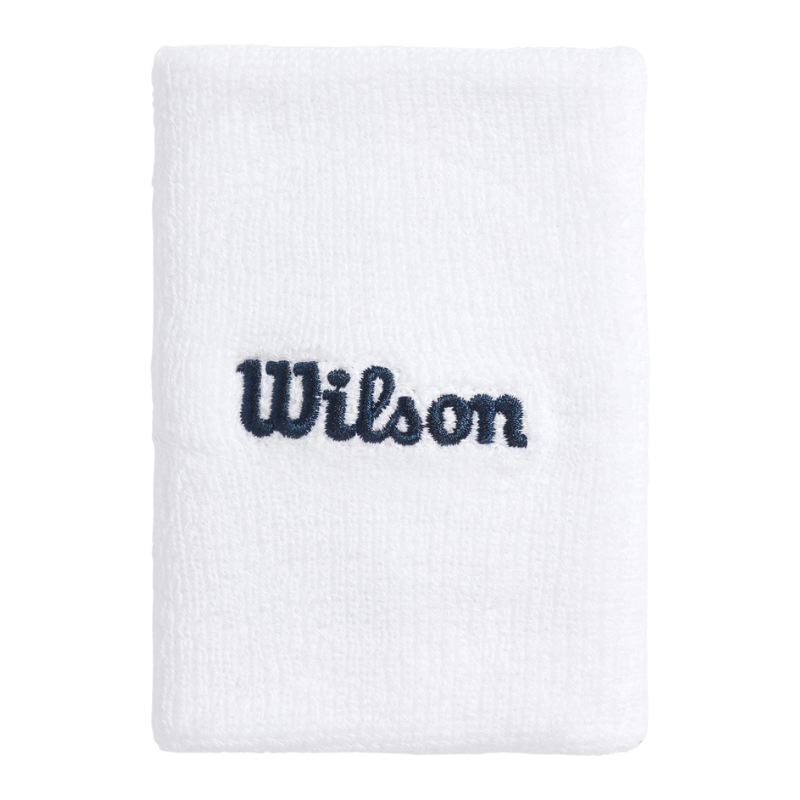 Poignets Éponge Wilson Wide Terry Blanc x2 - Esprit Padel Shop