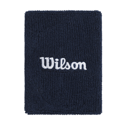 Poignets Éponge Wilson Wide Terry Bleu Marine x2 - Esprit Padel Shop