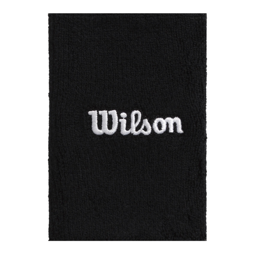 Wilson Wide Terry Black Wristbands x2 - Esprit Padel Shop