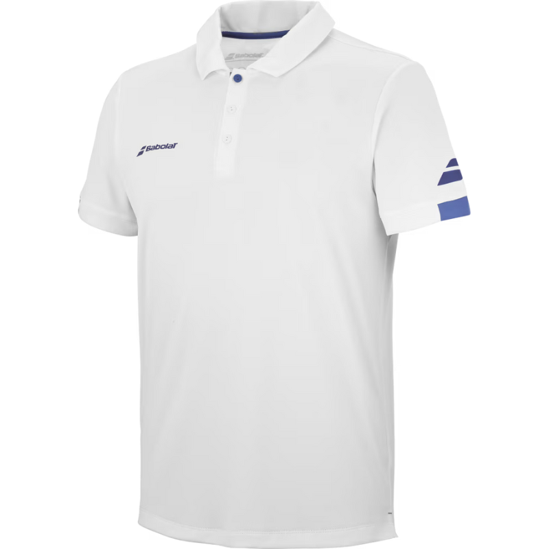 Polo Babolat Play Blanc Junior Boy - Esprit Padel Shop
