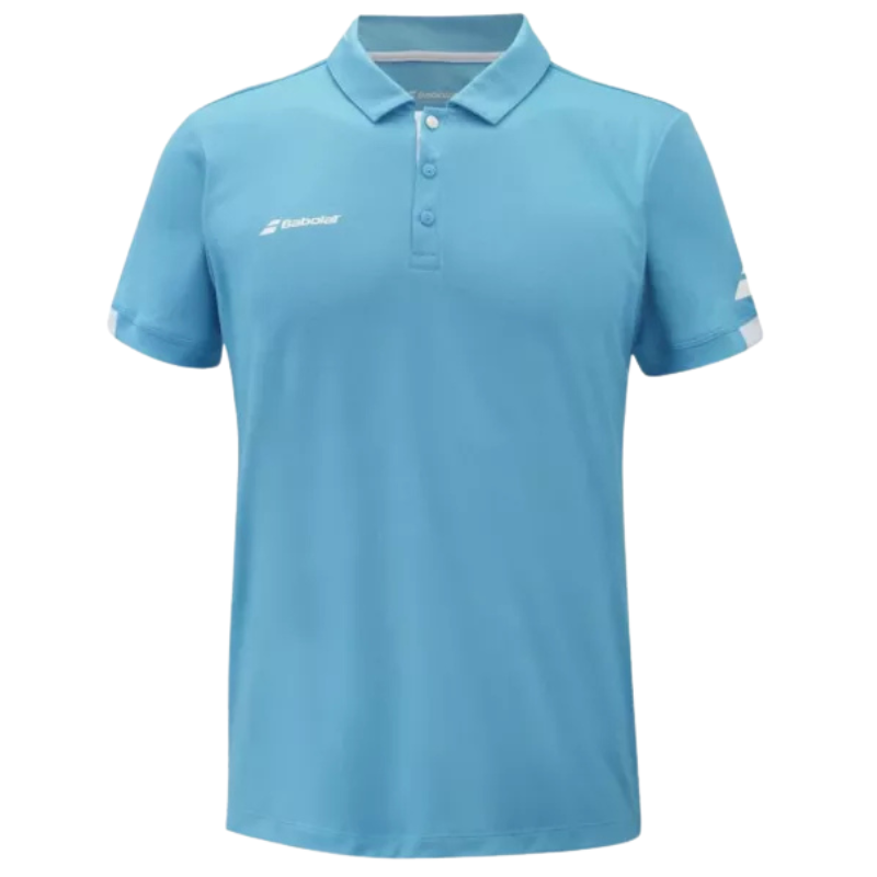 Polo Babolat Play Bleu Clair 2024 - Esprit Padel Shop