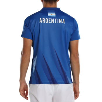 Polo Bullpadel Abuce APA Azul Cara - Esprit Padel Shop