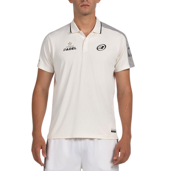 Polo Bullpadel Patron Blanc - Esprit Padel Shop