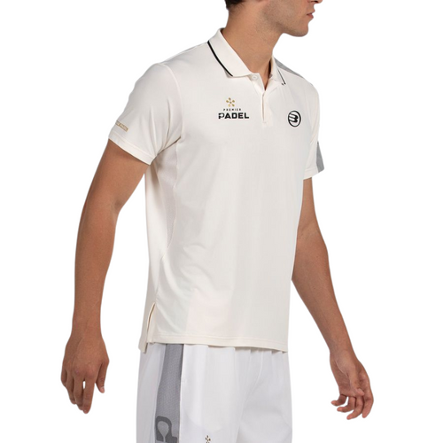 Polo Bullpadel Patron Blanc - Esprit Padel Shop