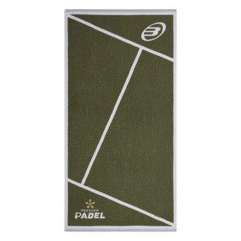 Bullpadel Premier Padel 100x50cm Green/White towel - Esprit Padel Shop