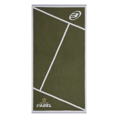 Bullpadel Premier Padel 100x50cm Green/White towel - Esprit Padel Shop