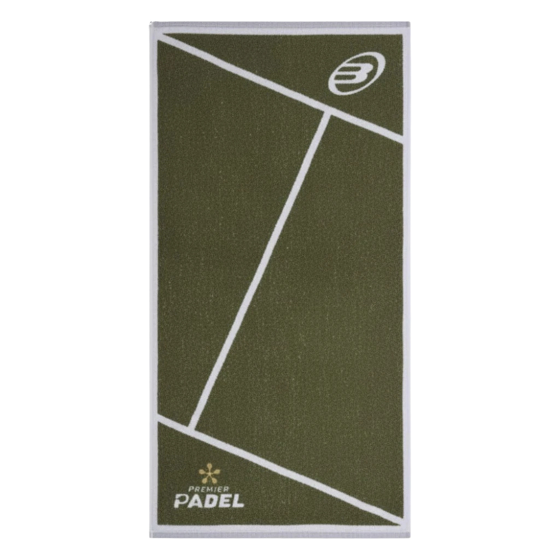 Serviette Bullpadel Premier Padel 100x50cm Vert/Blanc - Esprit Padel Shop