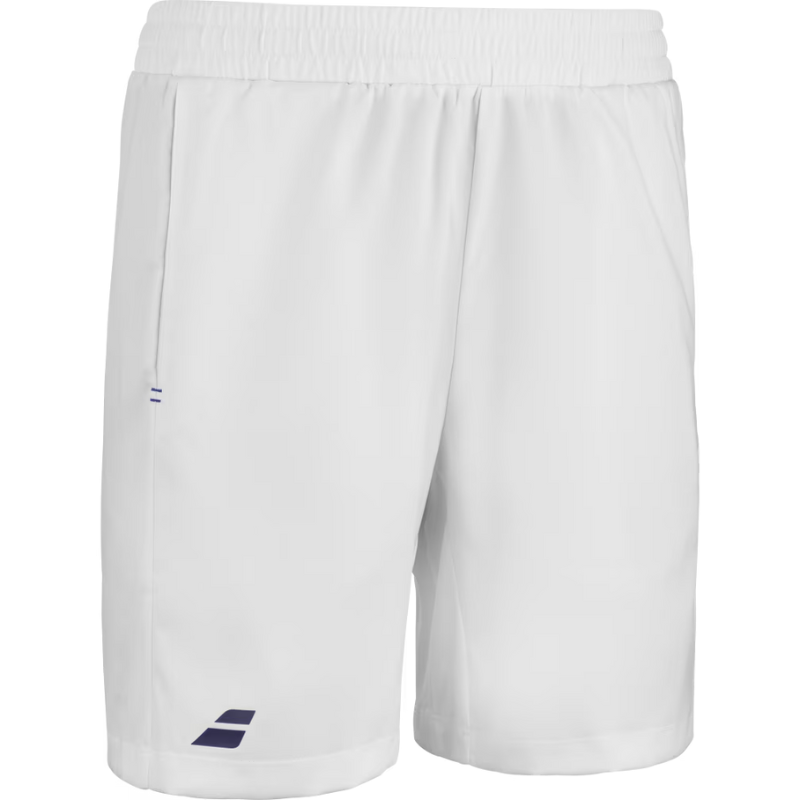 Short Babolat Play Junior Boy Blanc 2024 - Esprit Padel Shop