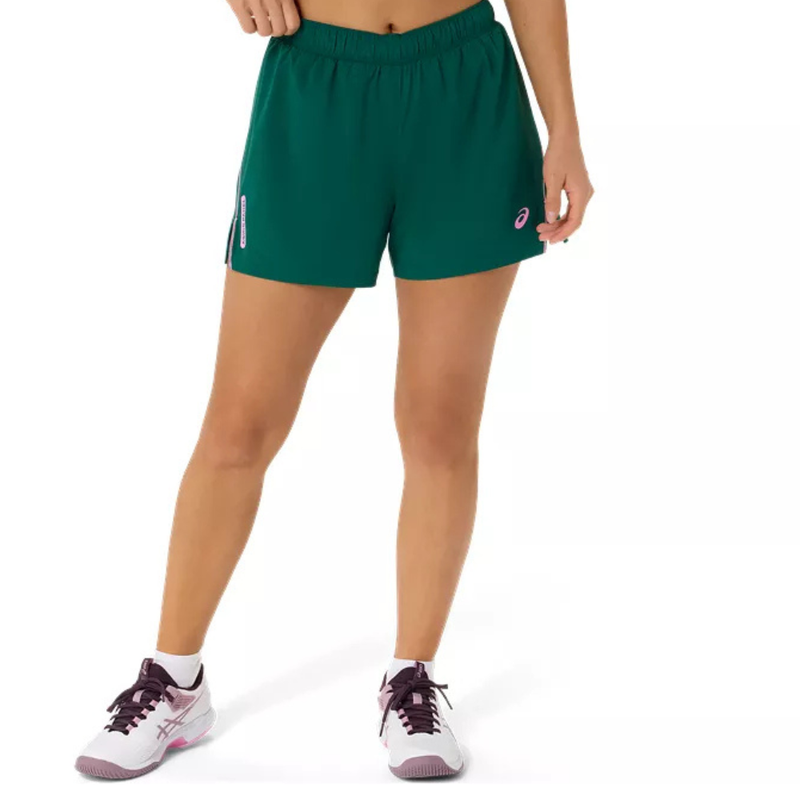 Short Asics Padel Court 2-N-1 Vert Femme - Esprit Padel Shop