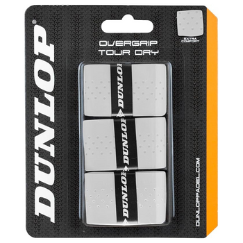 Overgrips Dunlop Tour Dry White x 3 - Esprit Padel Shop