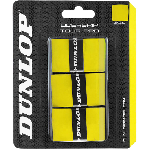 Overgrips Dunlop Tour Pro Geel x 3 - Esprit Padel Shop