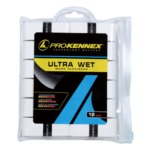 Surgrips Pro Kennex Ultra Wet Blanc x12 - Esprit Padel Shop
