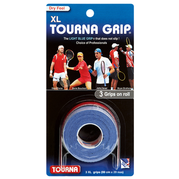 Tourna Grip XL x3 Blue Overgrips - Esprit Padel Shop