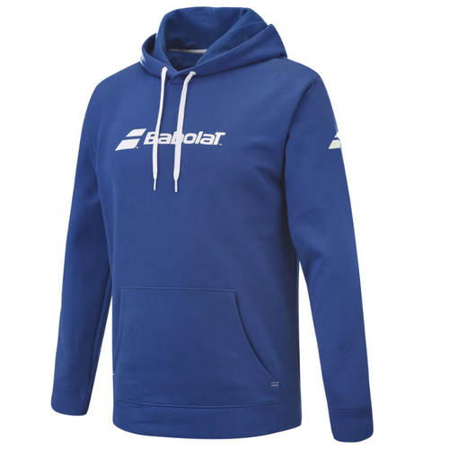 Sweater Babolat exercice hood blauw 2024 3q - Esprit Padel Shop