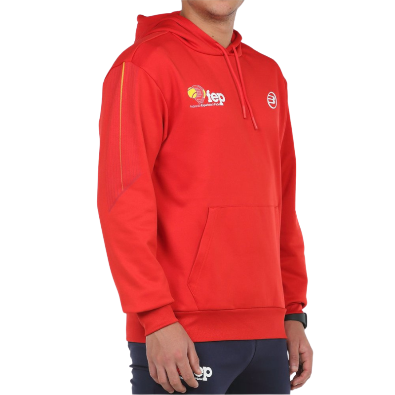 Sweat Bullpadel Enrio rouge face - Esprit Padel Shop