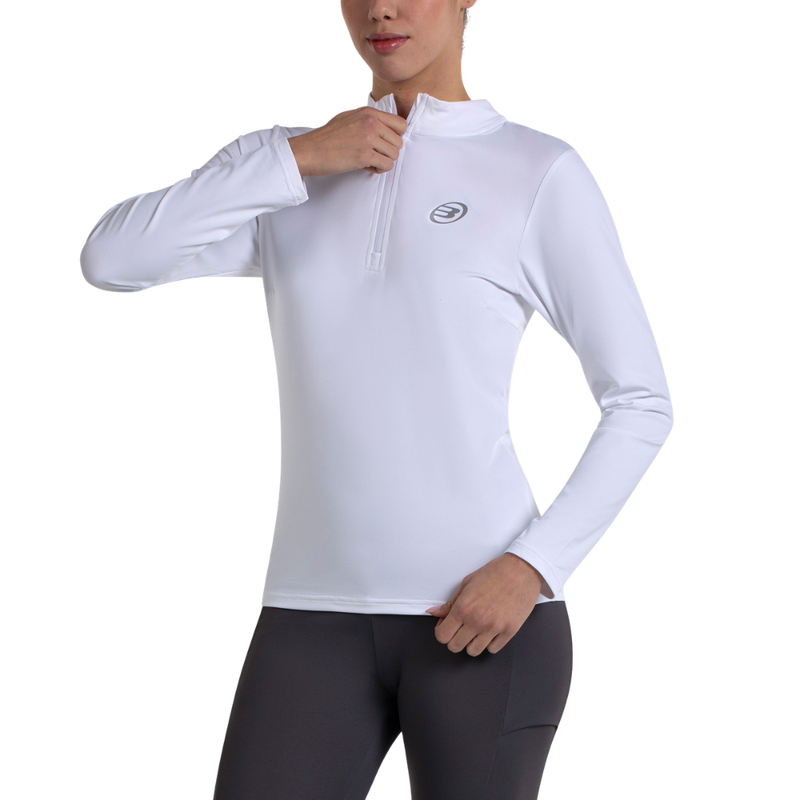 T-shirt à manches longues Bullpadel Becal Blanc Femme - Esprit Padel Shop