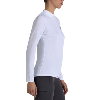 Camiseta de manga larga Bullpadel Becal Blanco Mujer - Esprit Padel Shop