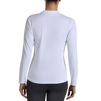 Camiseta de manga larga Bullpadel Becal blanca para mujer - Esprit Padel Shop