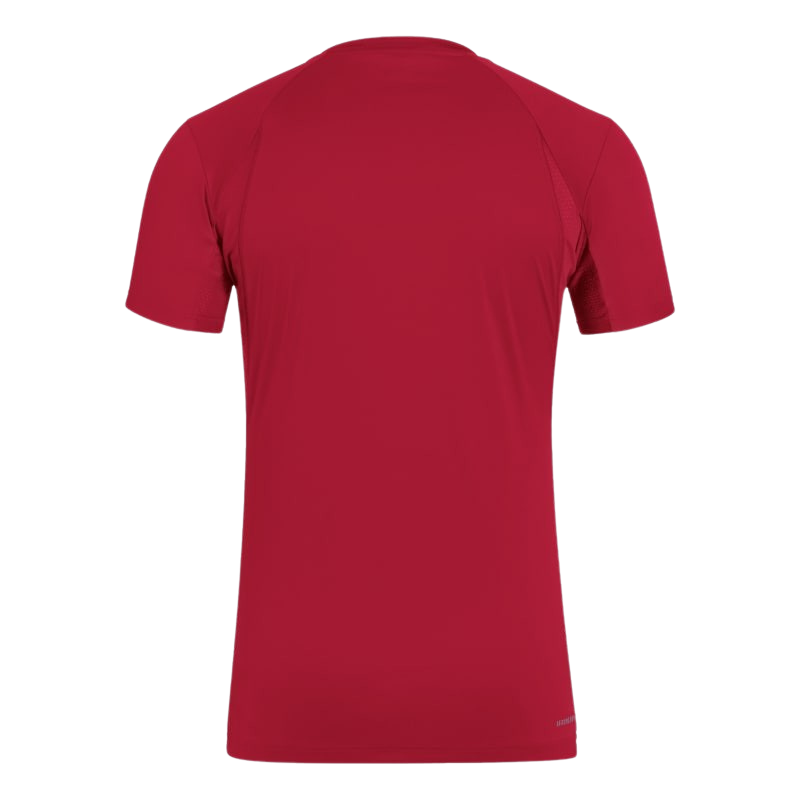 T-shirt Adidas Club 3 Strips Tee Rouge - Esprit Padel Shop