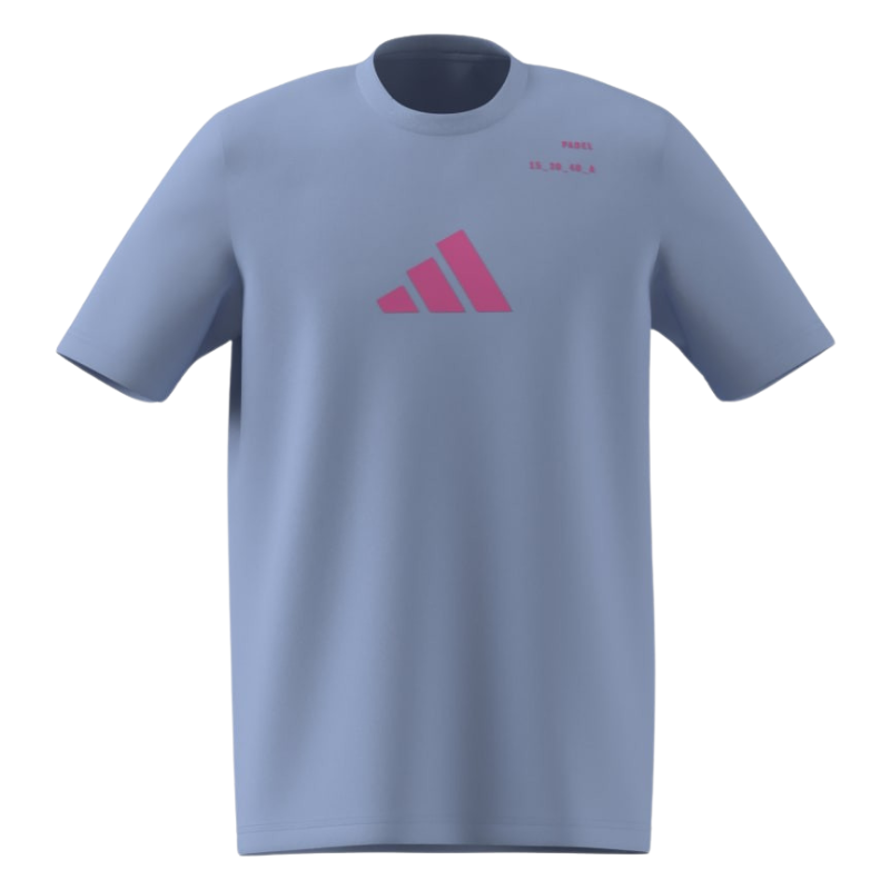 T-shirt Adidas Padel Cat Bleu - Esprit Padel Shop