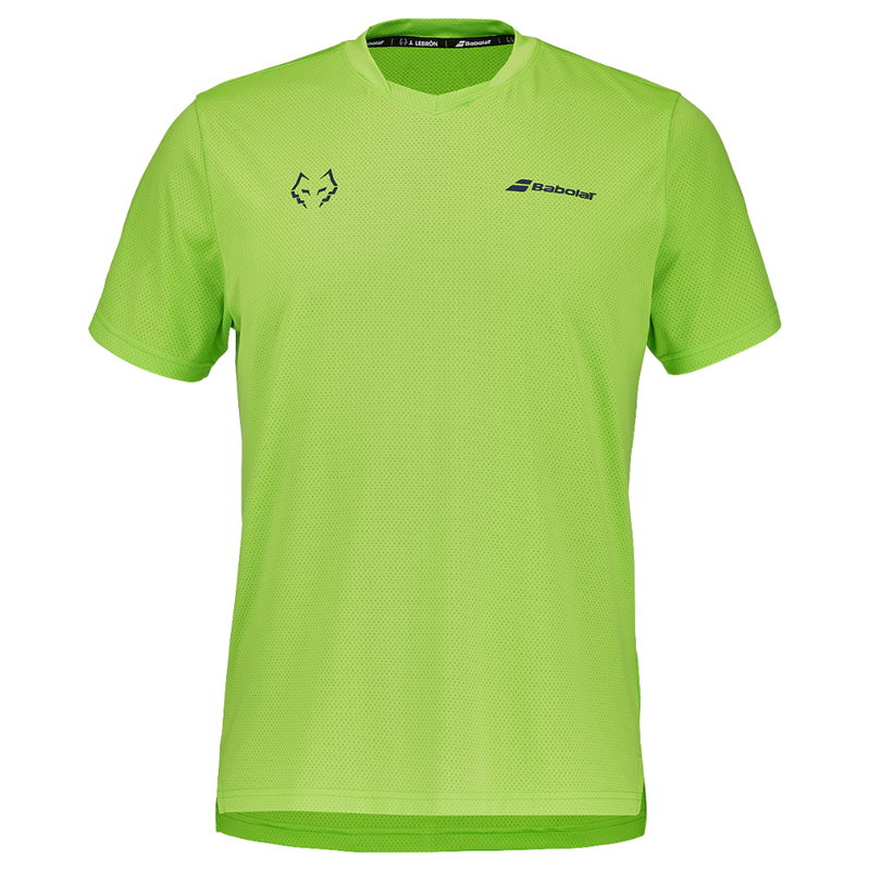 Babolat Crew Neck Tee Lebron Green T-shirt - Esprit Padel Shop