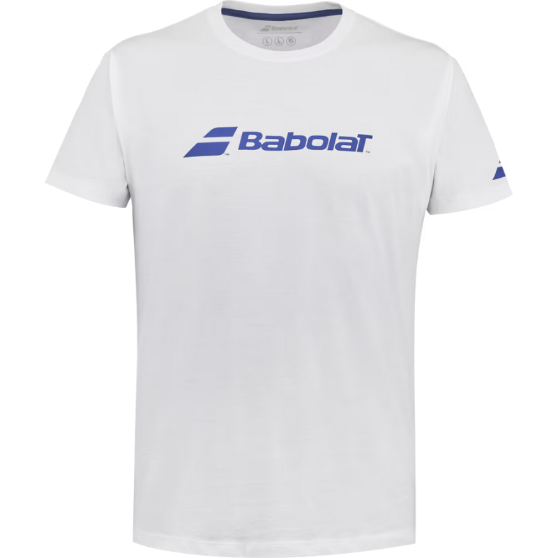 T-shirt Babolat Exercice Tee Blanc Junior Boy 2024 - Esprit Padel Shop