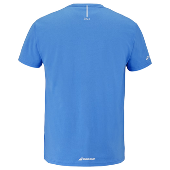 t-shirt Babolat Exercise Cotton Tee Azul Júnior Rapaz 2026 - Esprit Padel Shop