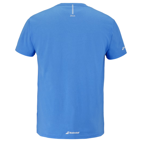 t-shirt Babolat Exercise Cotton Tee Azul Júnior Rapaz 2026 - Esprit Padel Shop
