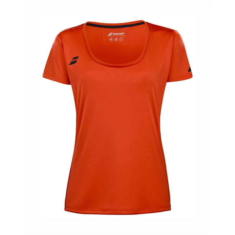 T-shirt Babolat Play Sleeve Top Junior Femme Rouge 2024 - Esprit Padel Shop