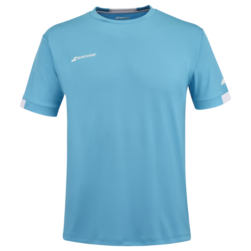T-shirt Babolat Play Crew Neck Tee bleu 2024 Face - Esprit padel Shop