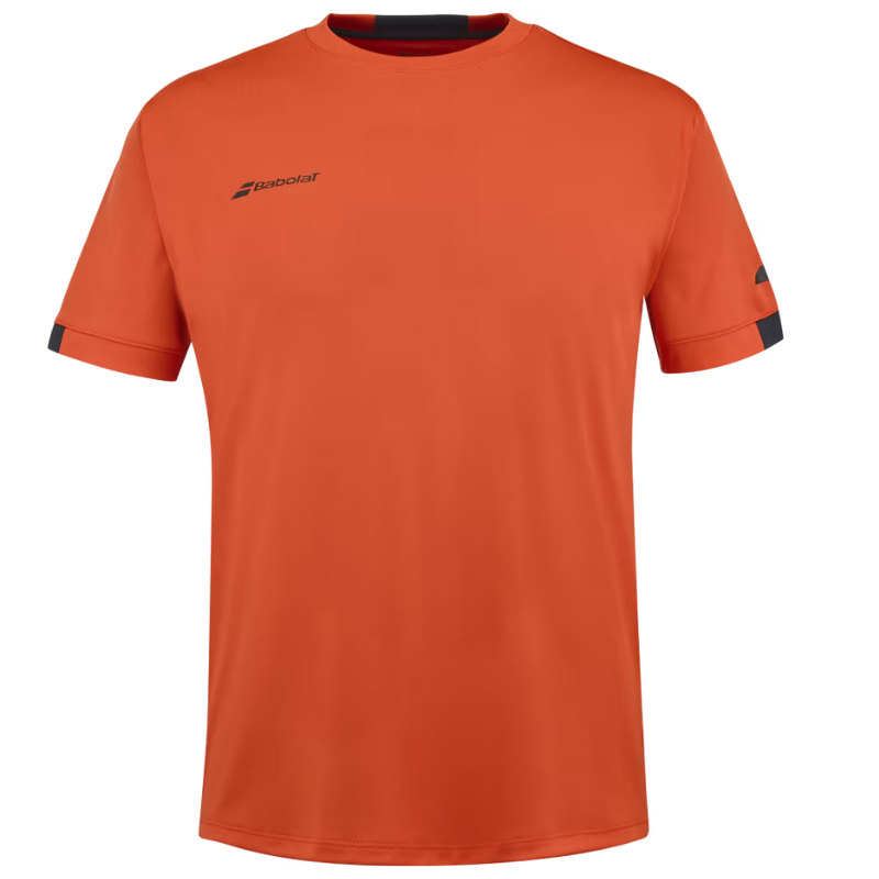 T-shirt Babolat play crew neck tee rouge 2024 face - Esprit Padel Shop