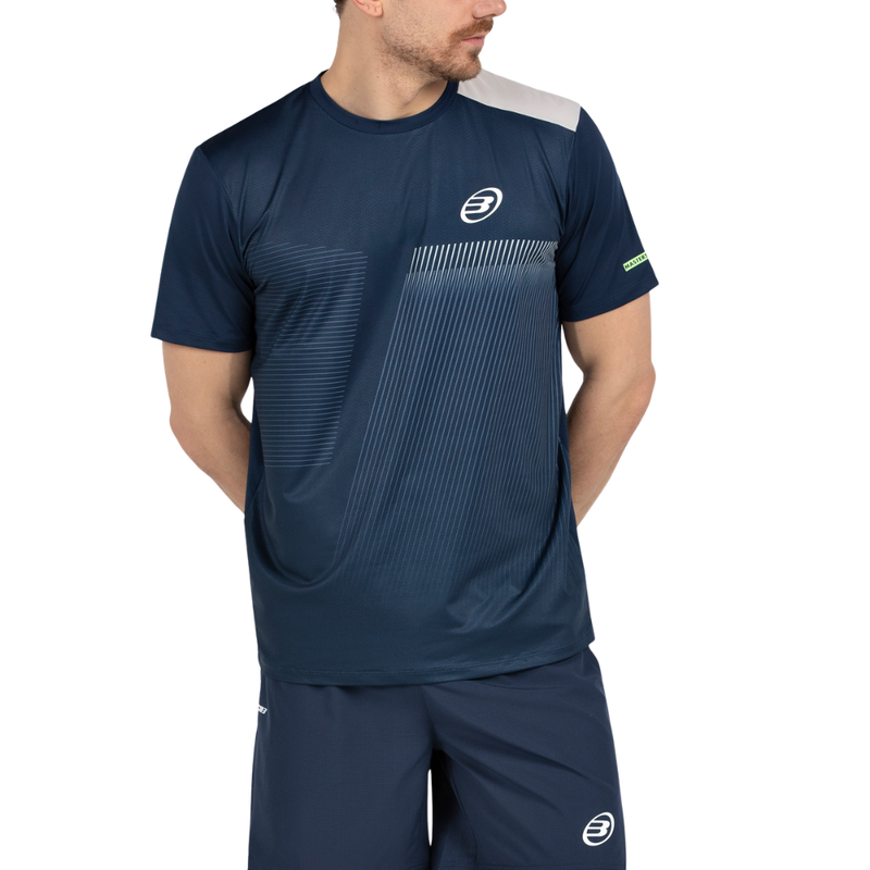 T-shirt Bullpadel Motril Bleu Marine - Esprit Padel Shop